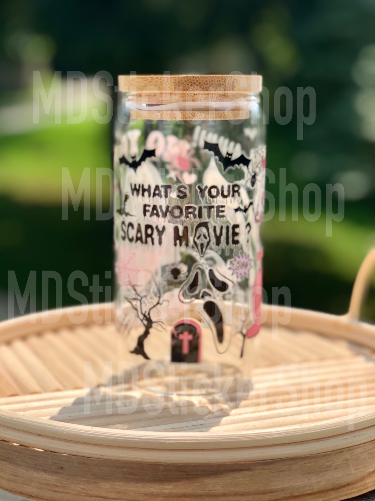 No You Hang Up Ghost(Face) Halloween Beer Can Glass Cup