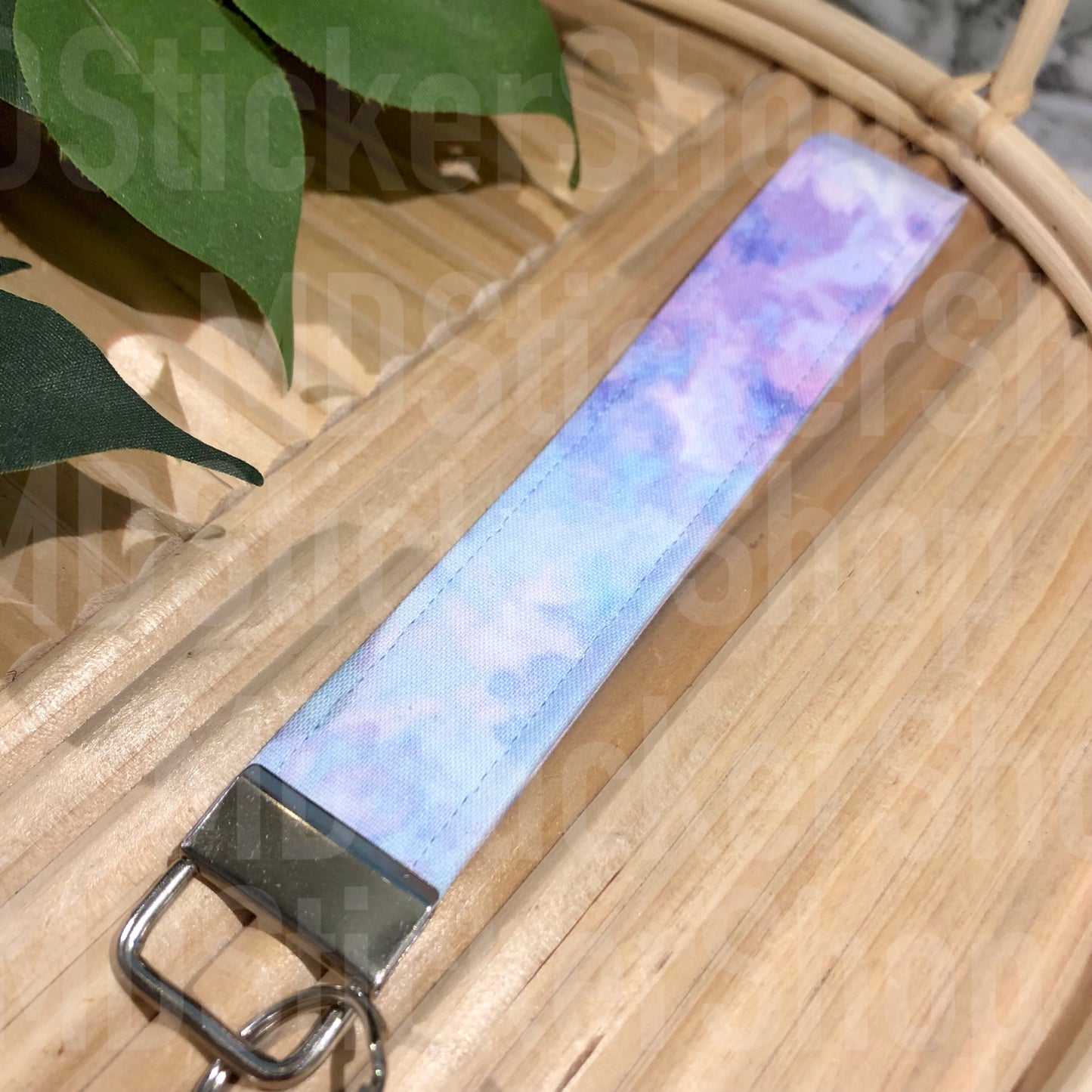 Cotton Candy Skies Print Fabric Keychain