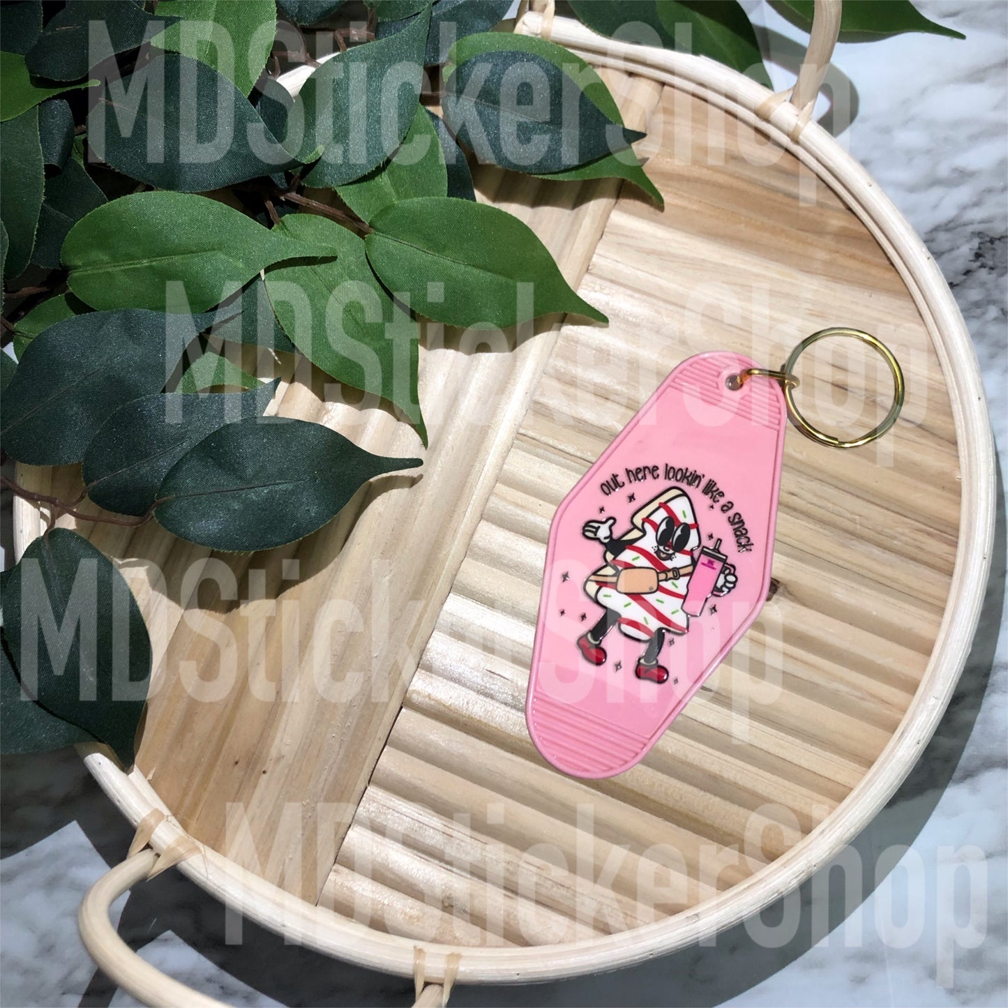 Out Here Lookin’ Like a Snack Hotel Keychain, Acrylic Keychain