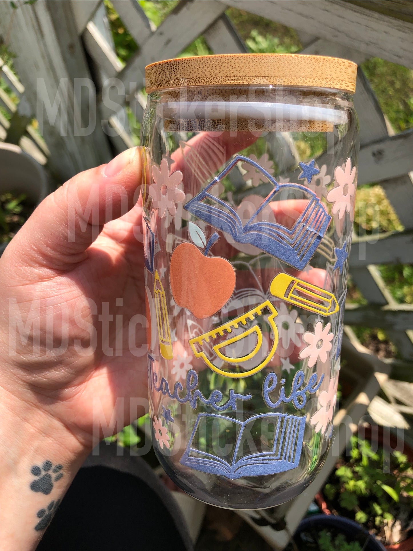 #Teacherlife Teacher Icons Beer Can Glass Cup