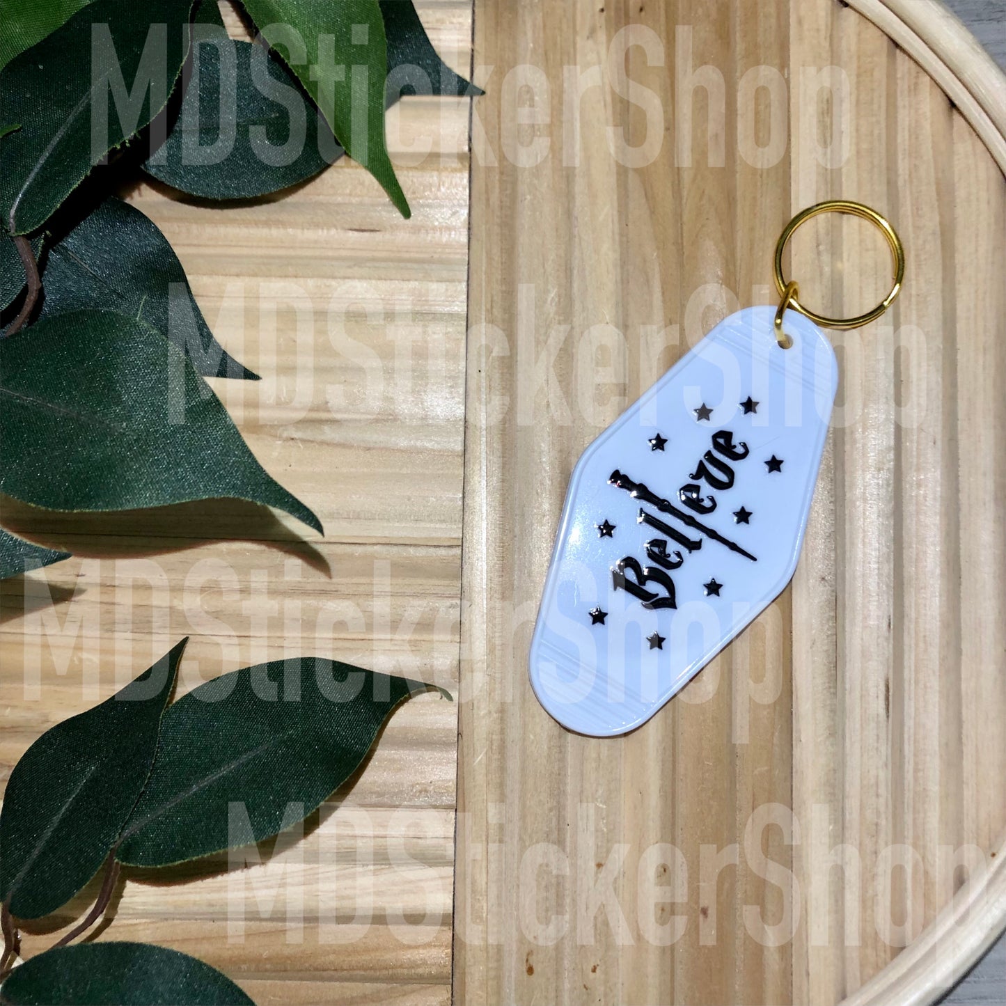 Believe HP Hotel Keychain, Acrylic Keychain