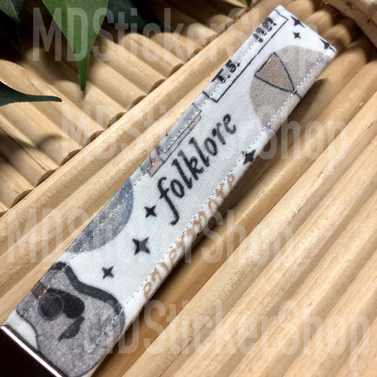 TS Album Names Print Fabric Keychain, Key Fob