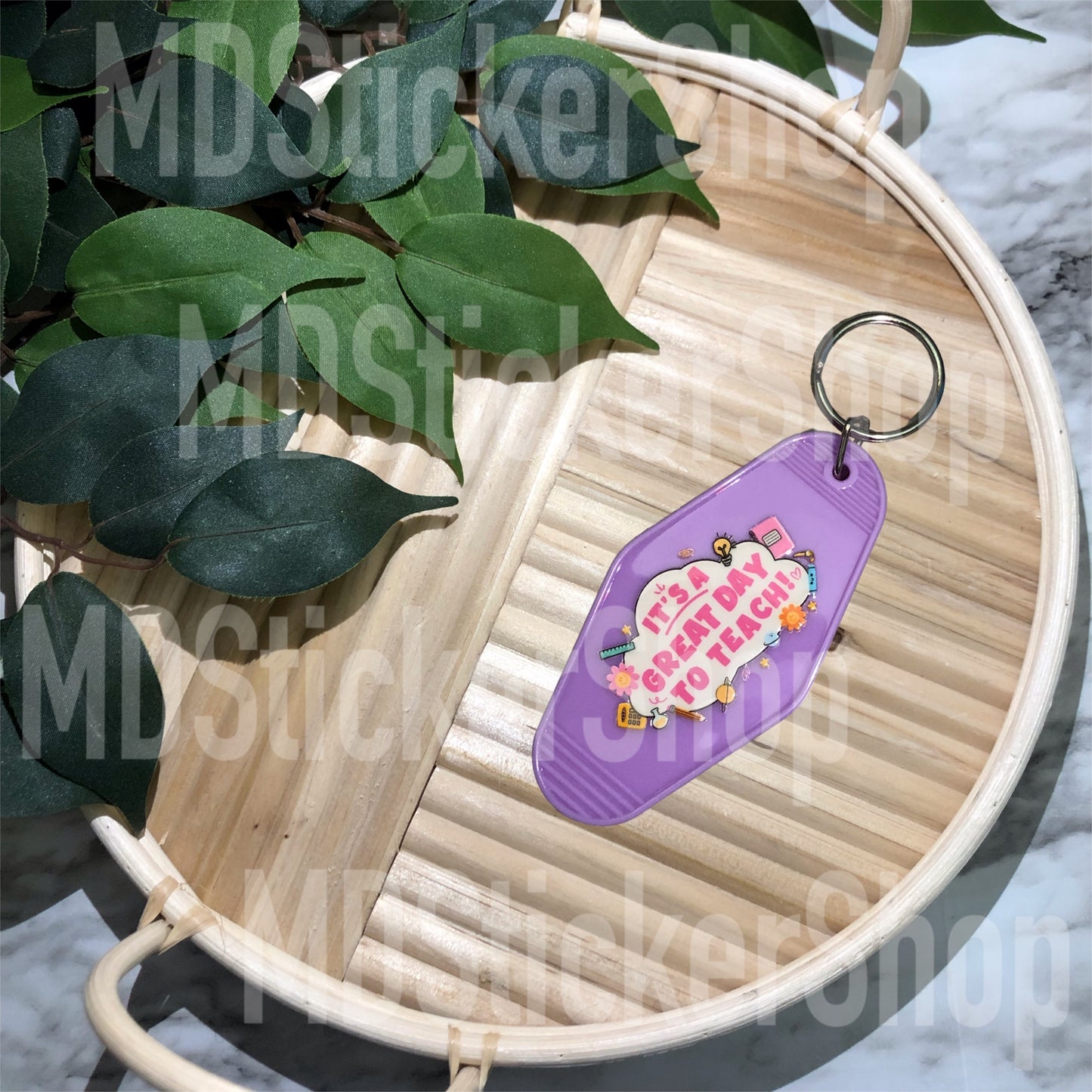 It’s a Great Day to Teach Hotel Keychain, Acrylic Keychain
