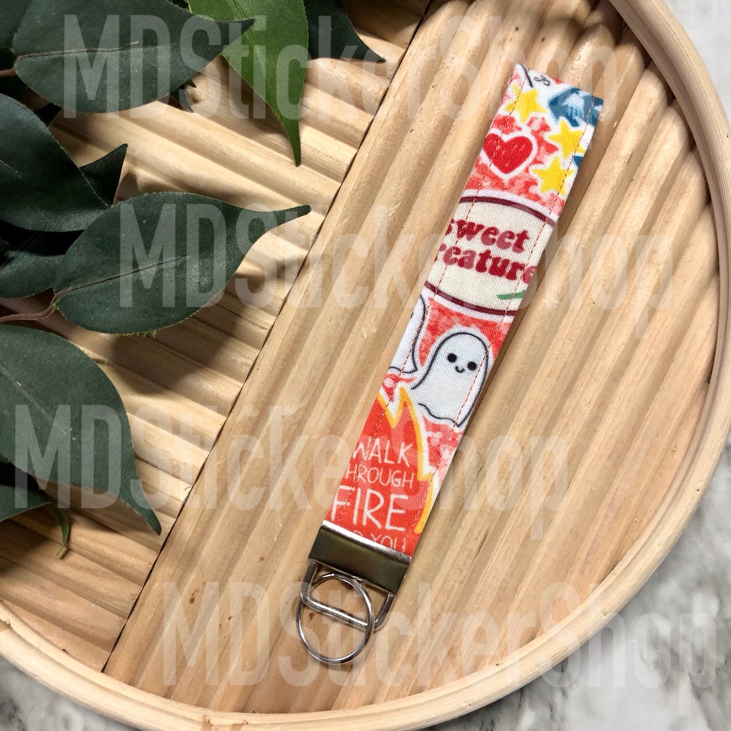 Harry Print Fabric Keychain, Key Fob