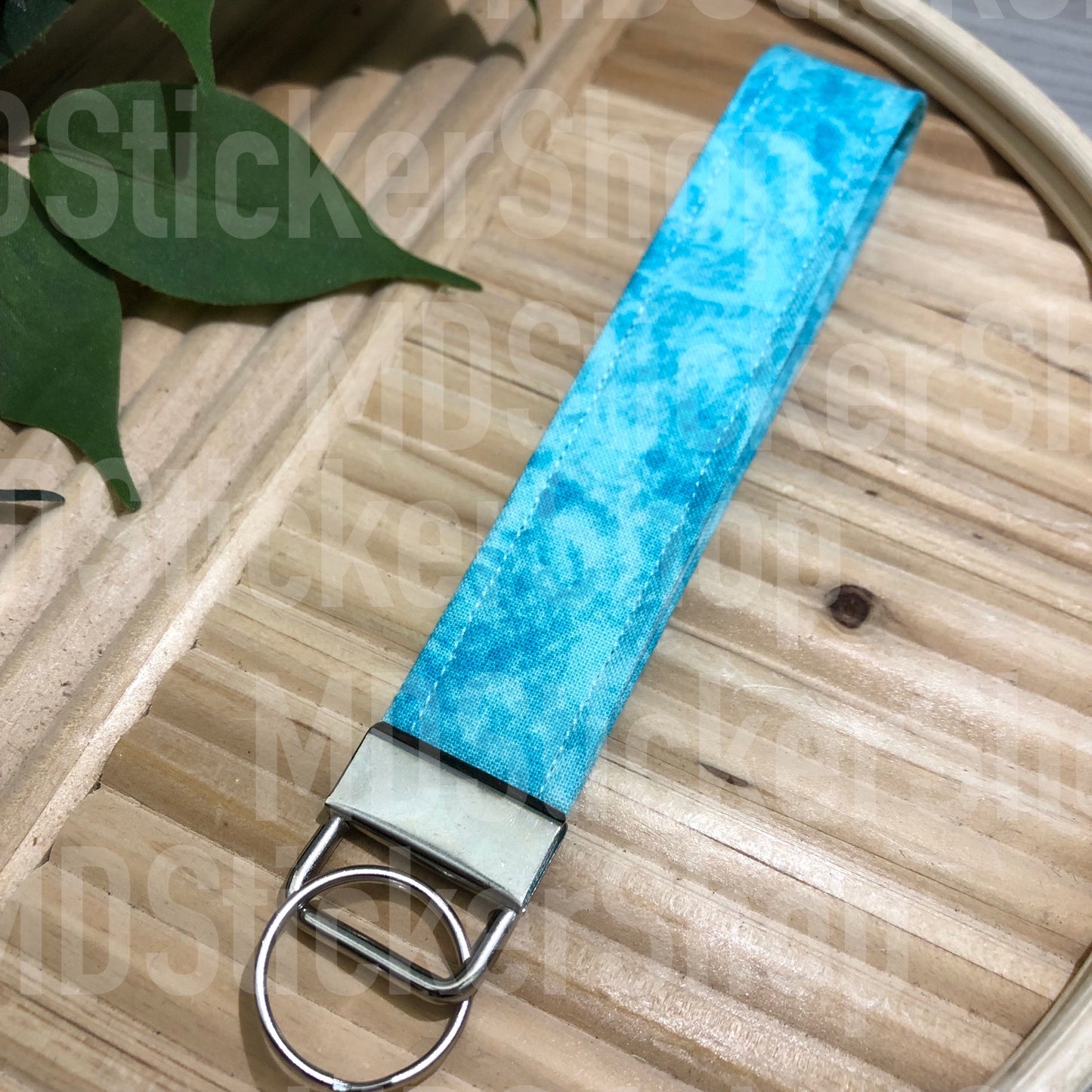 Pool Days Print Fabric Keychain, Key Fob