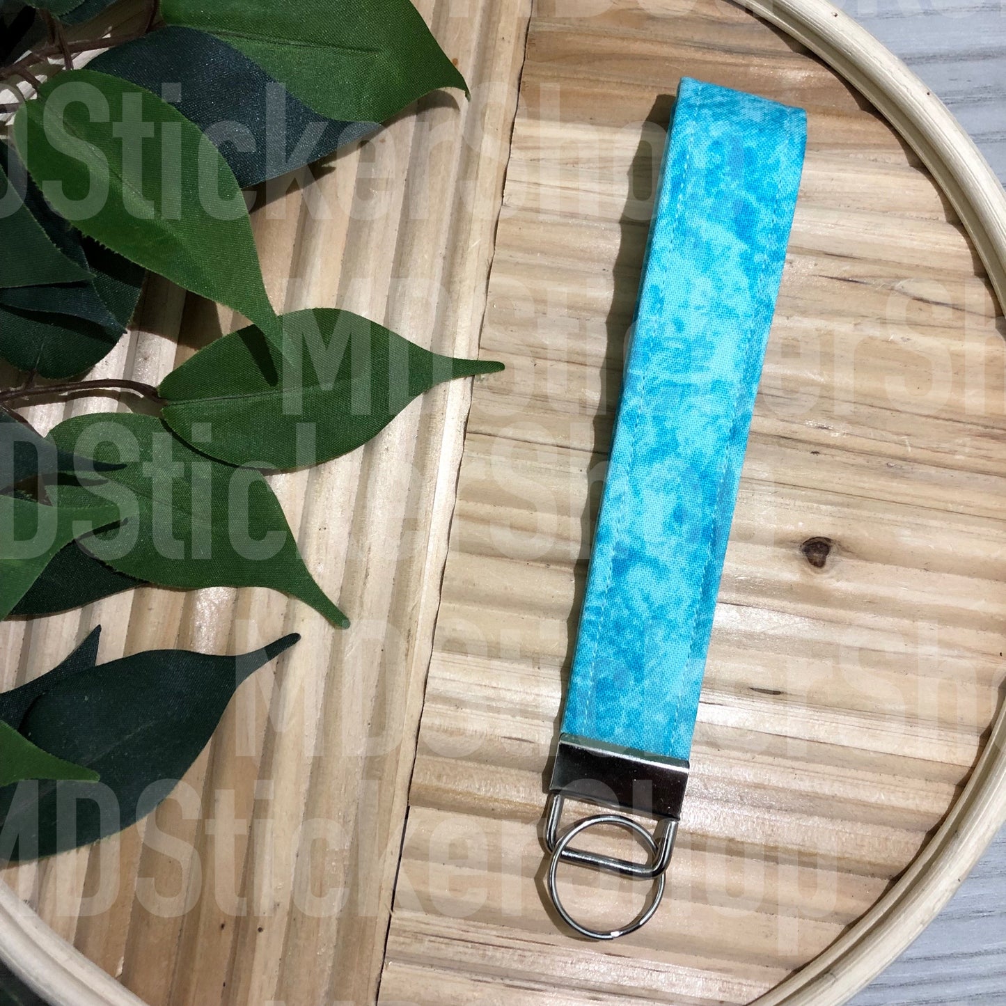 Pool Days Print Fabric Keychain, Key Fob