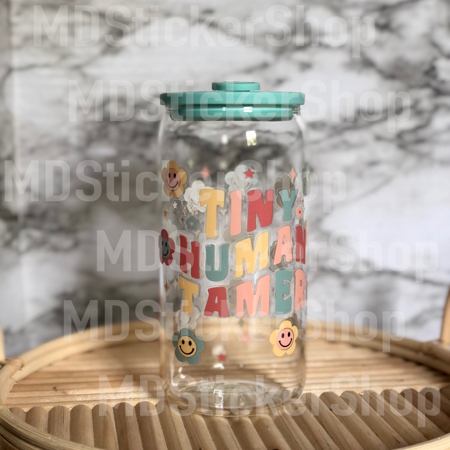 Tiny Human Tamer Beer Can Glass Cup