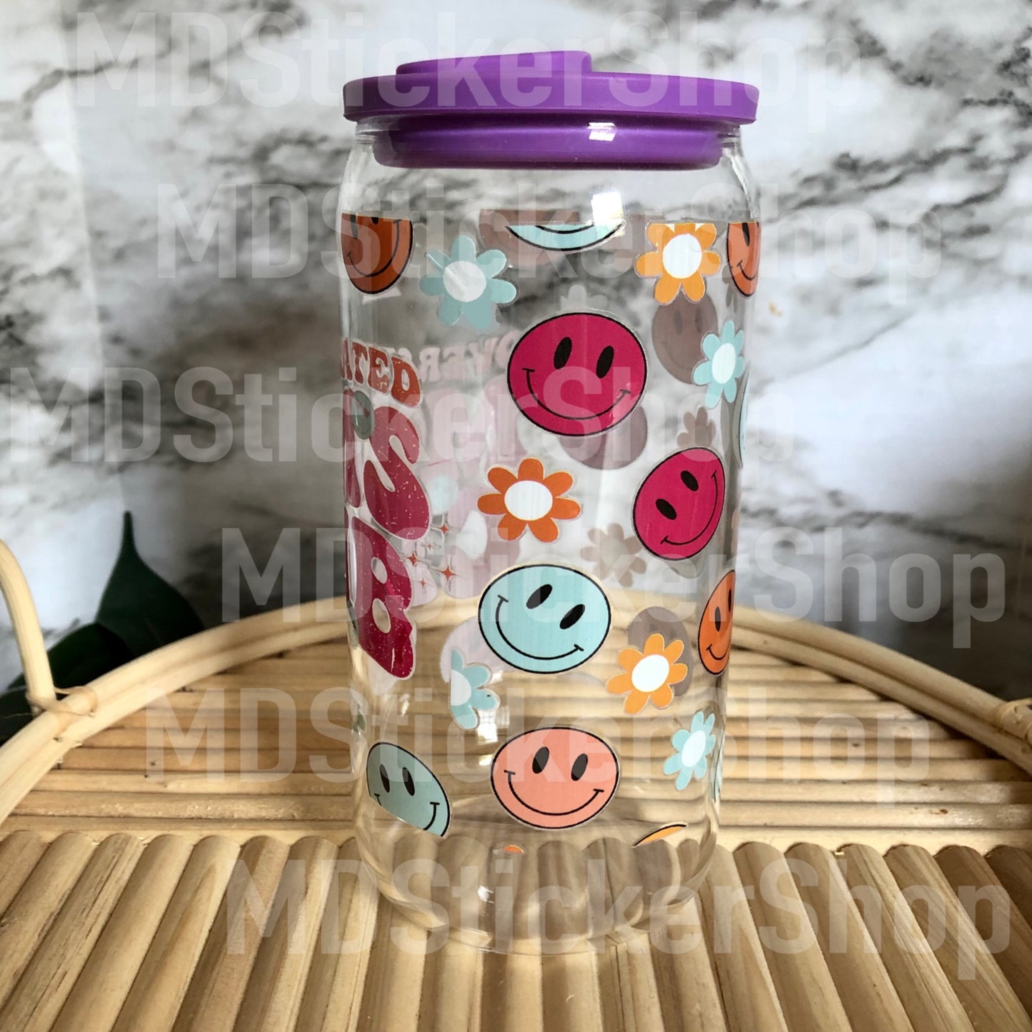 Overstimulated Moms Club Beer Can Glass Cup