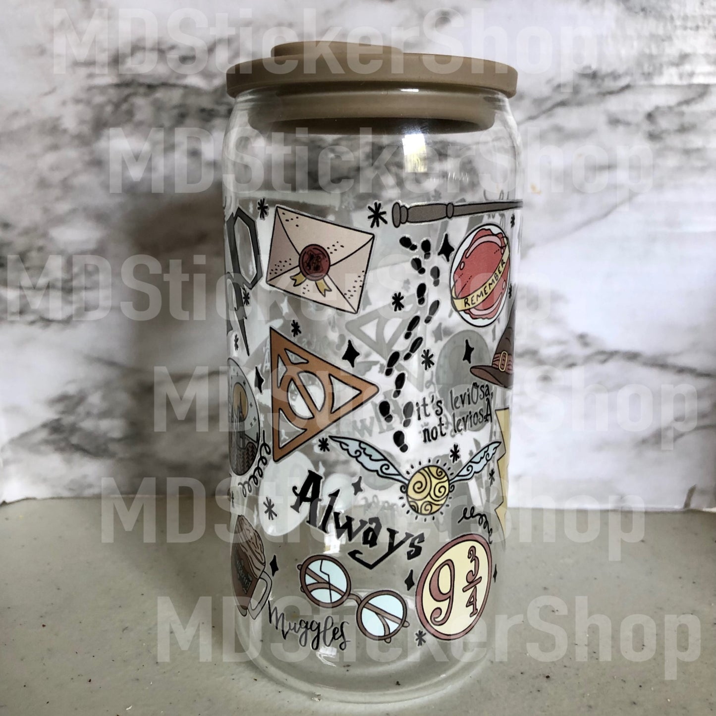 HP Wizard Icons Beer Can Glass Cup