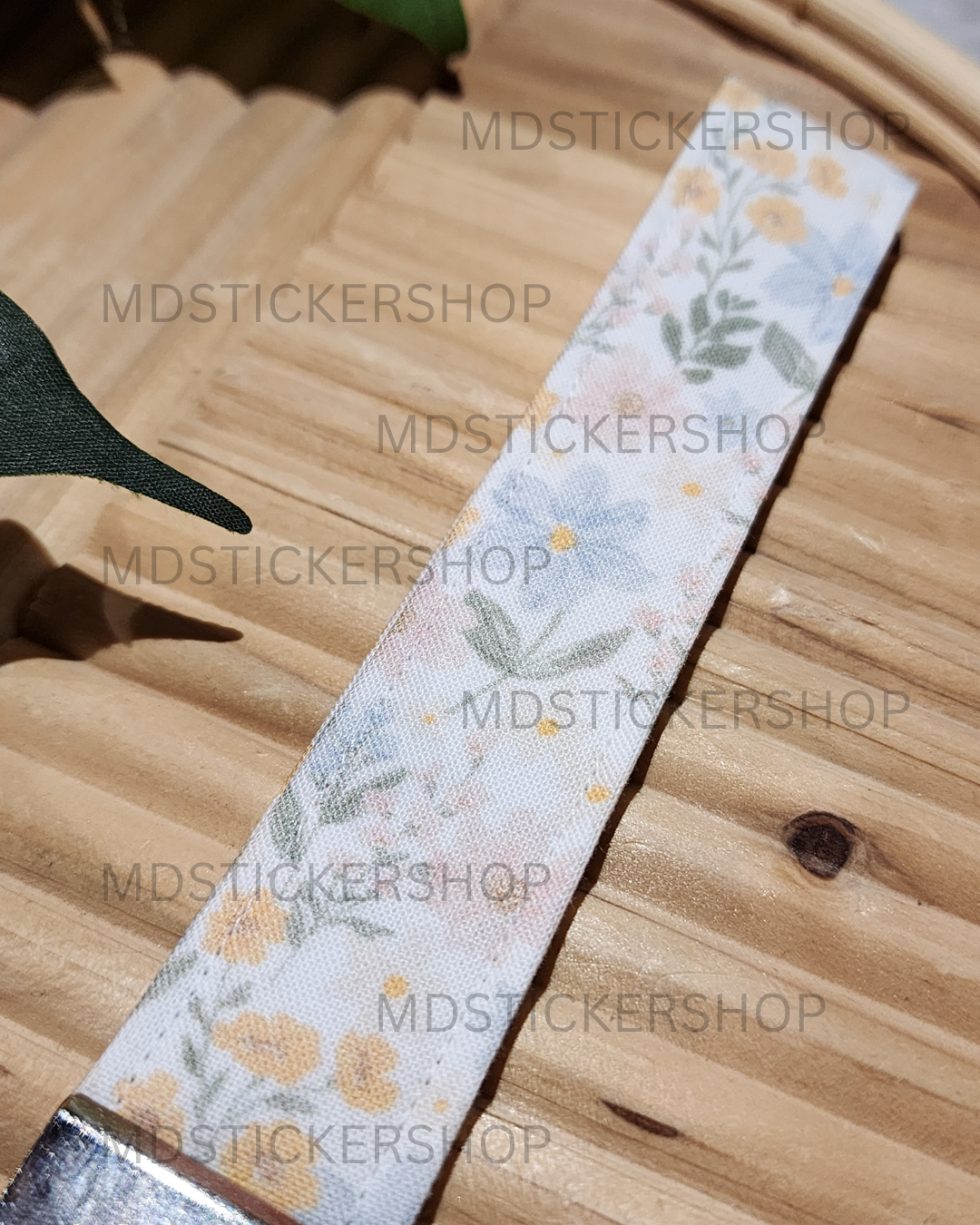 Emma Floral Print Fabric Keychain, Key Fob