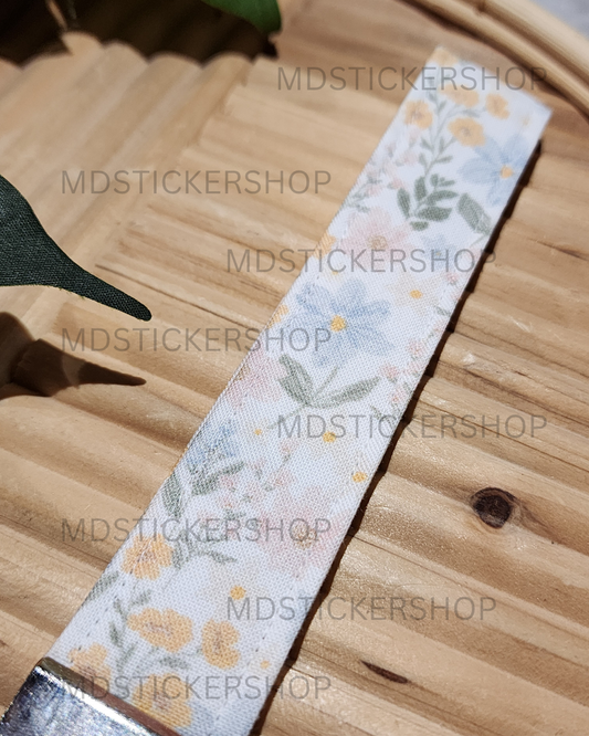 Emma Floral Print Fabric Keychain, Key Fob