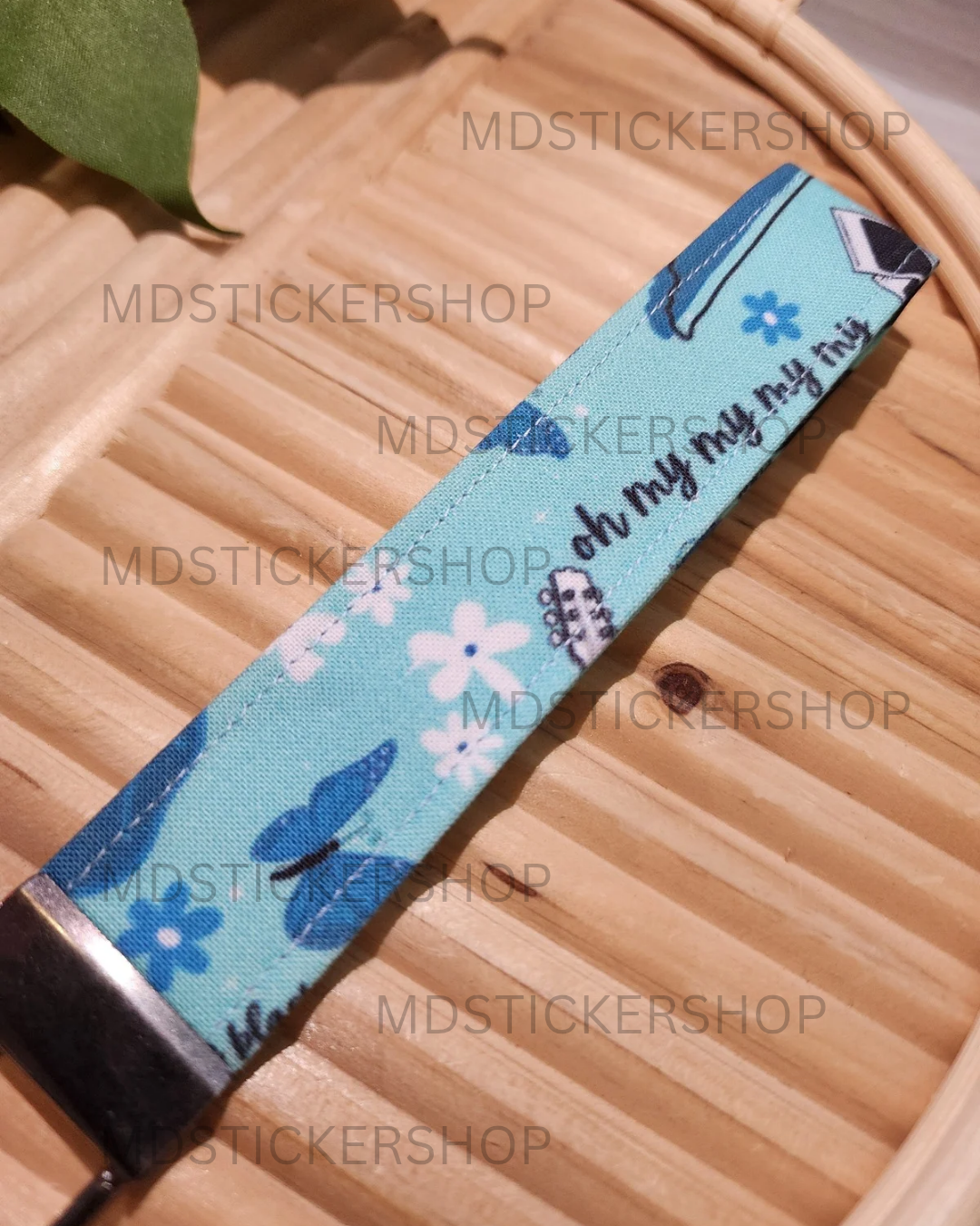 Debut Print Fabric Keychain, Key Fob