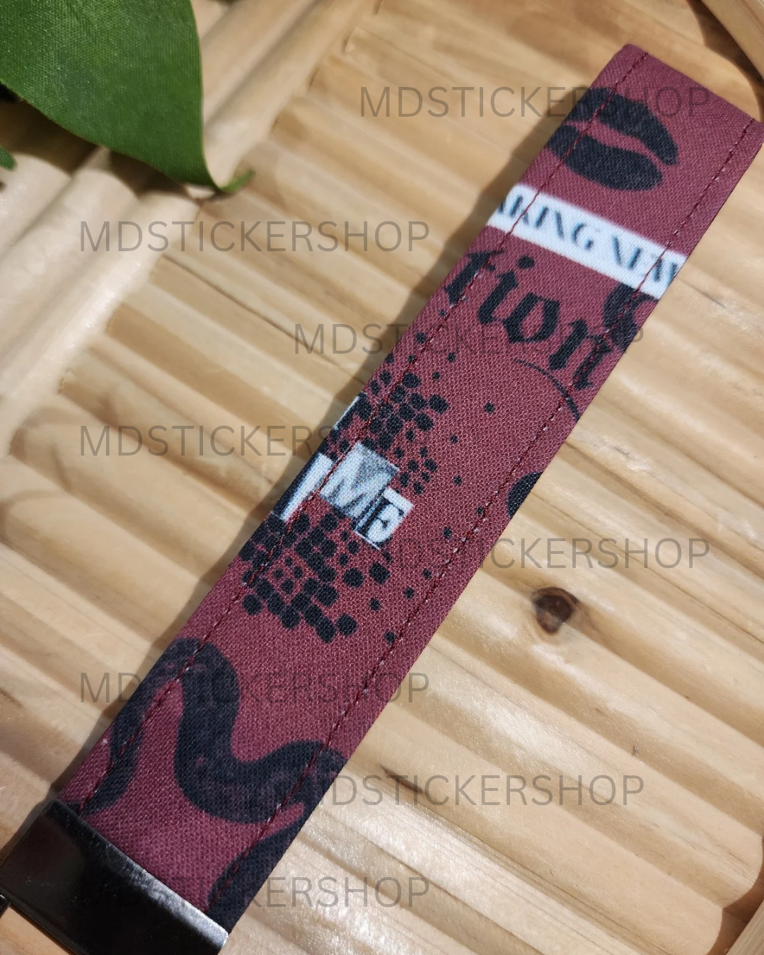 Reputation Print Fabric Keychain, Key Fob