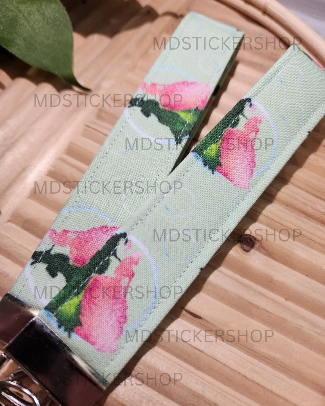 Wicked Print Fabric Keychain, Key Fob