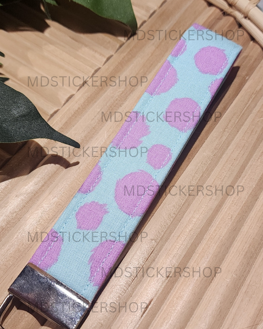 Sully Print Fabric Keychain, Key Fob