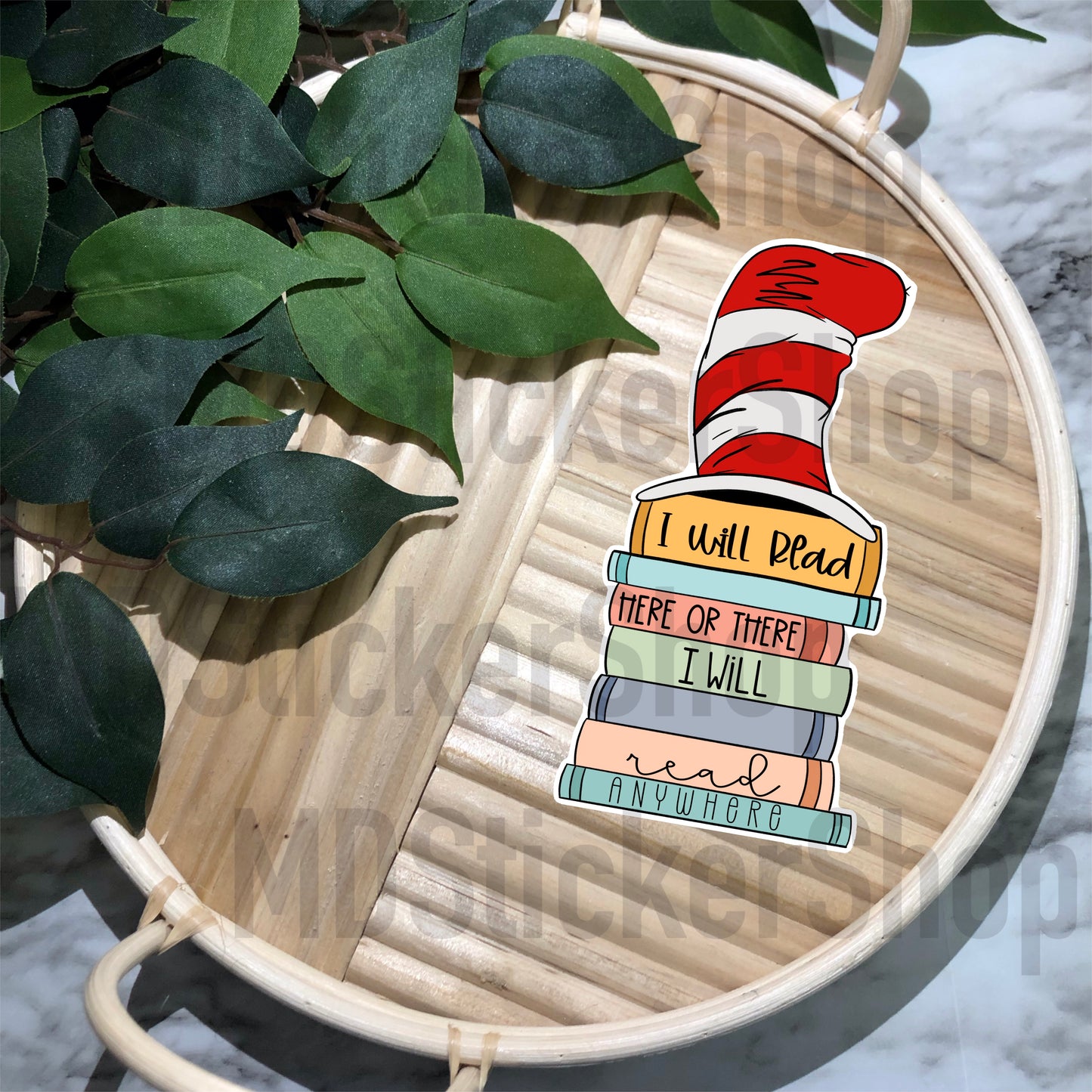 I Will Read Anywhere Vinyl Sticker