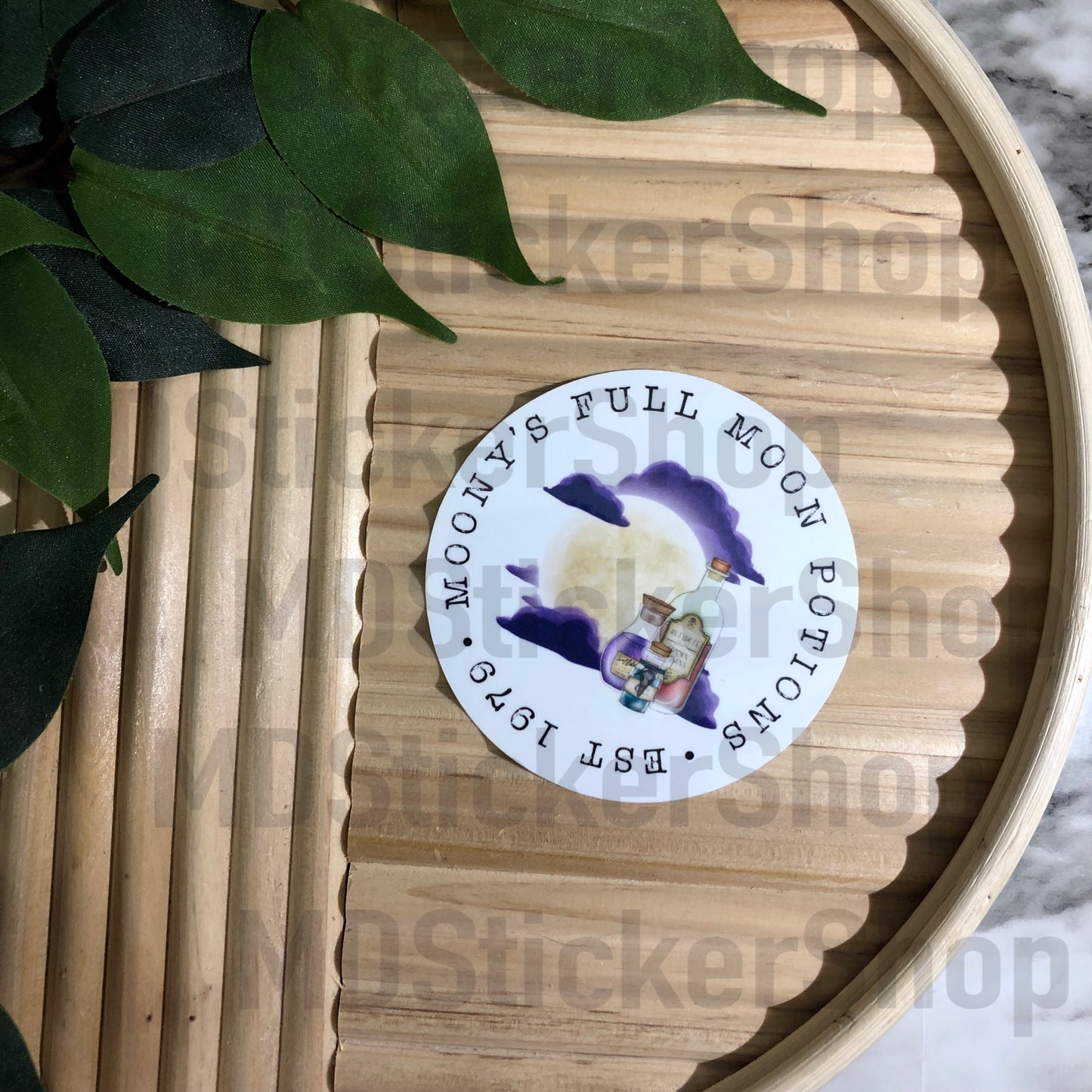 Money’s Full Moon Potions Est 1979 Vinyl Sticker