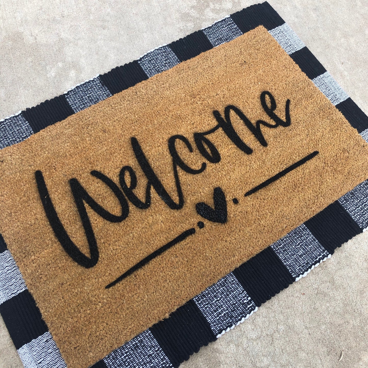 Welcome Heart Doormat