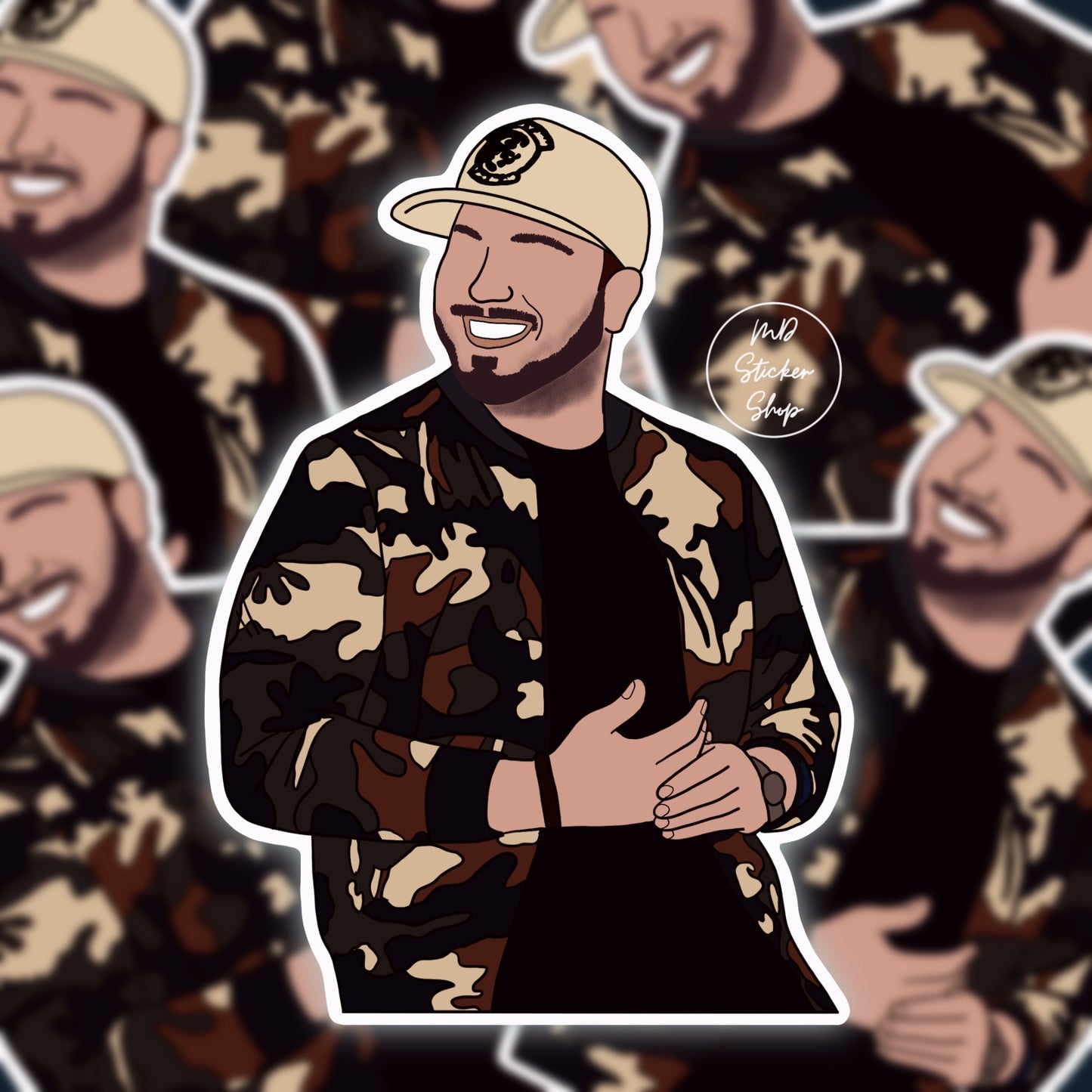 Mitchell Tenpenny Silhouette Vinyl Sticker