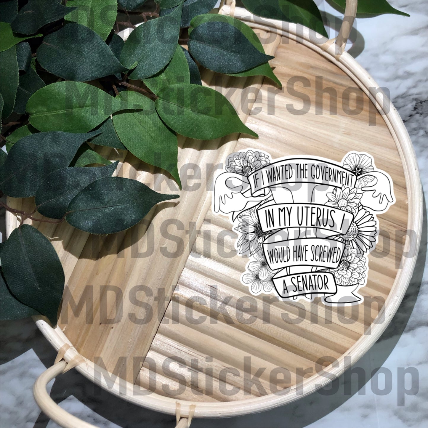 If I Wanted the Government In My Uterus Vinyl Sticker