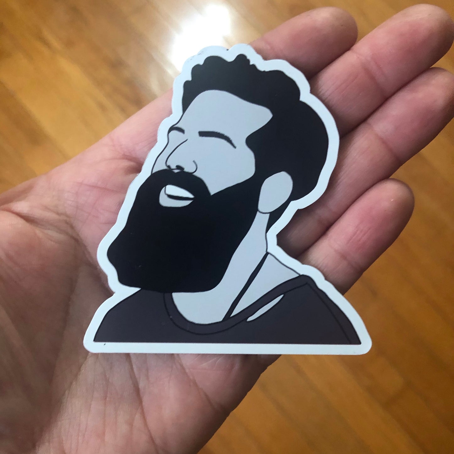 Jordan Davis Black and White Silhouette Magnet