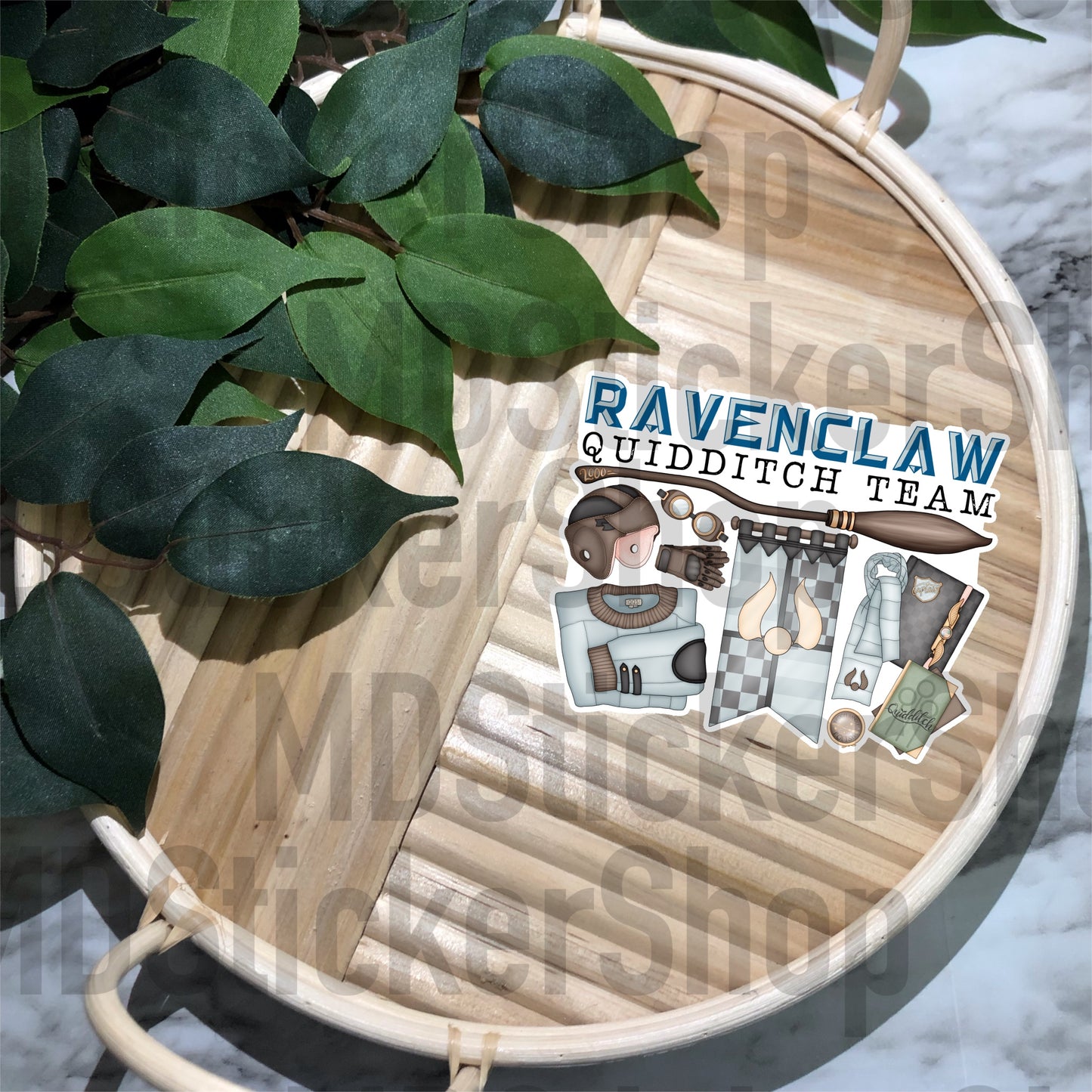 Blue Team Quidditch Vinyl Sticker