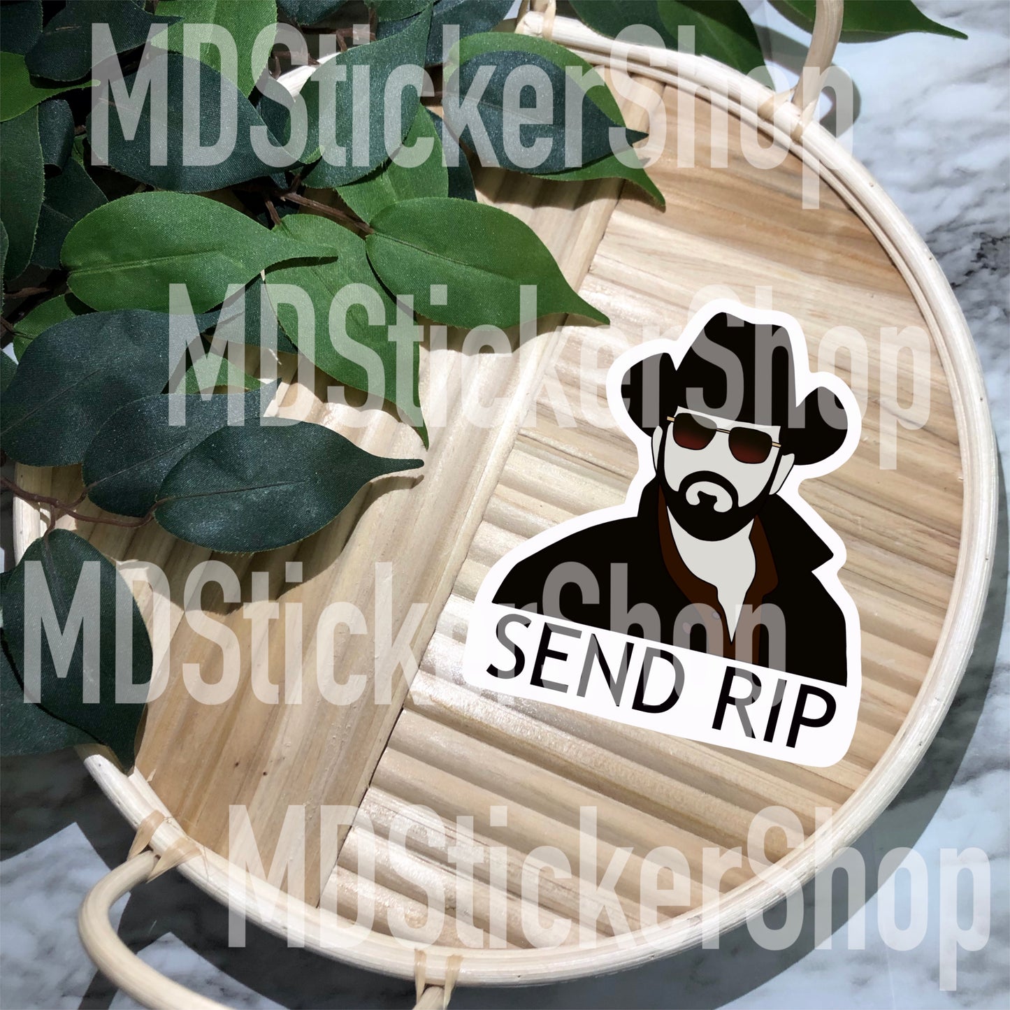 Yellowstone "Send Rip" Rip Wheeler Silhouette Sticker