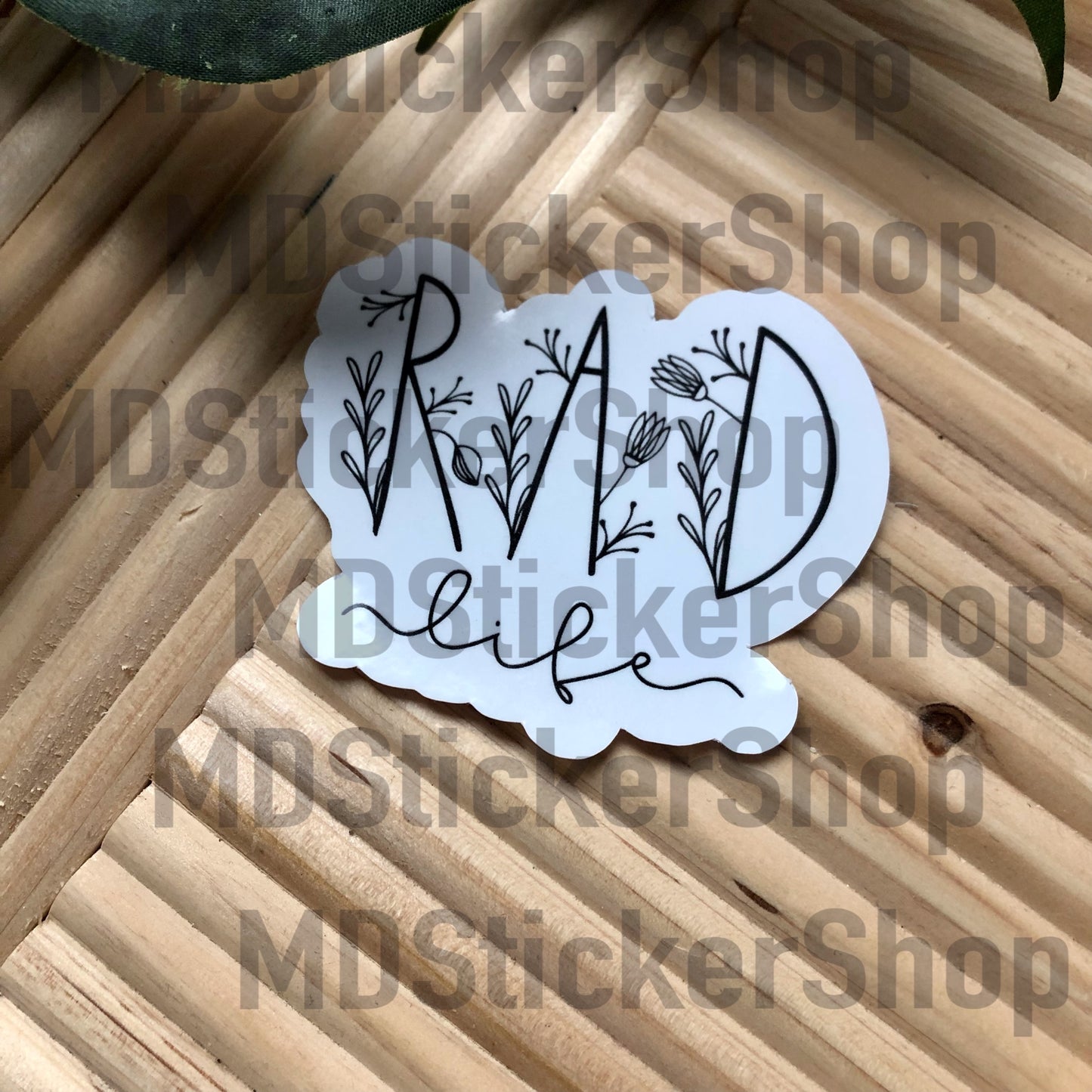 RAD Life Floral Vinyl Sticker