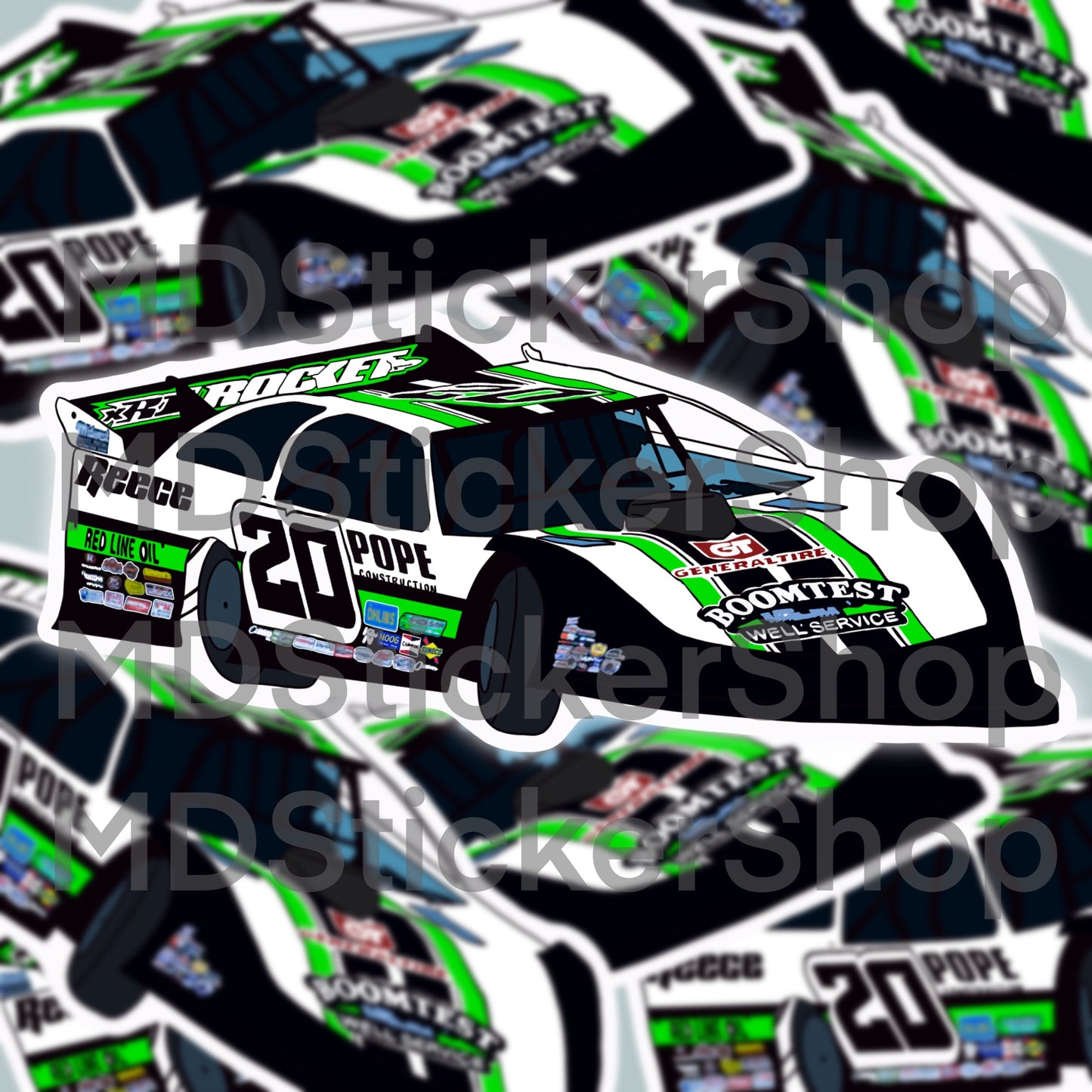 Jimmy Owens #20 Late Model Car Vinyl Sticker