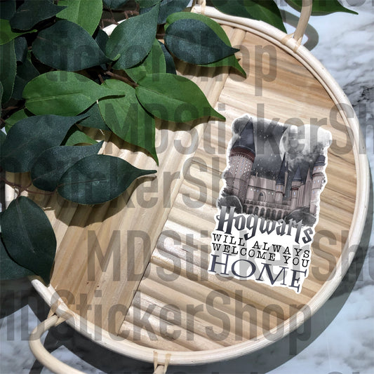 HW Will Always Welcome You Home Vinyl Sticker