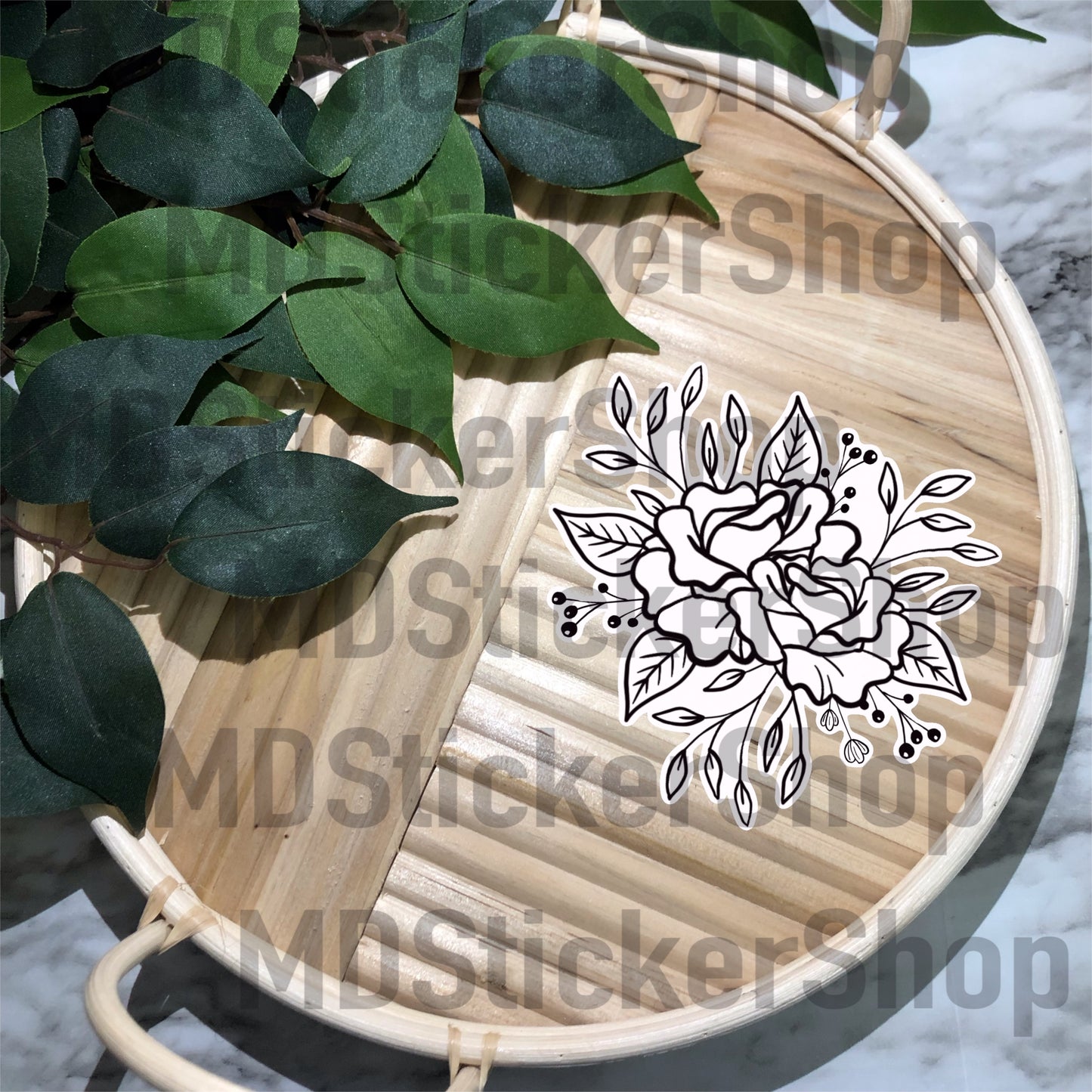 Floral Vinyl Sticker