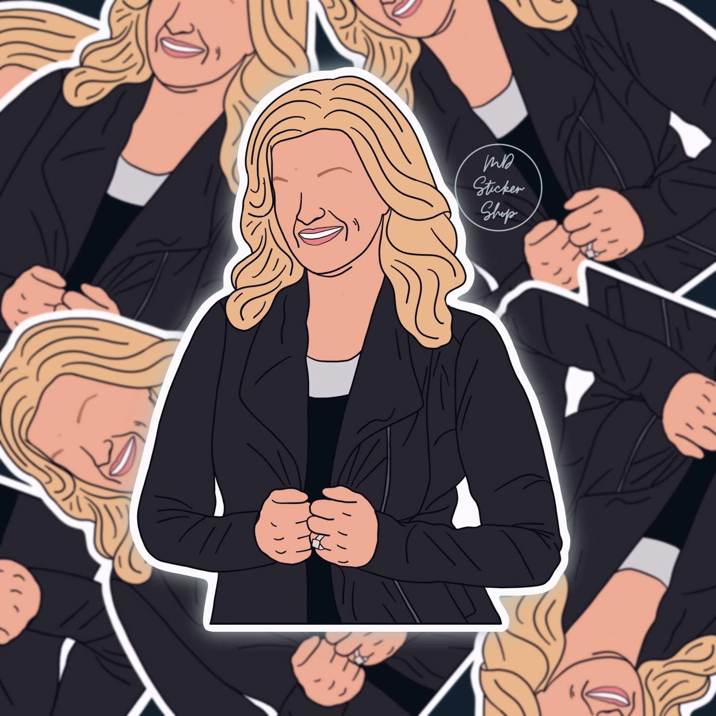 Trisha Yearwood Silhouette Sticker