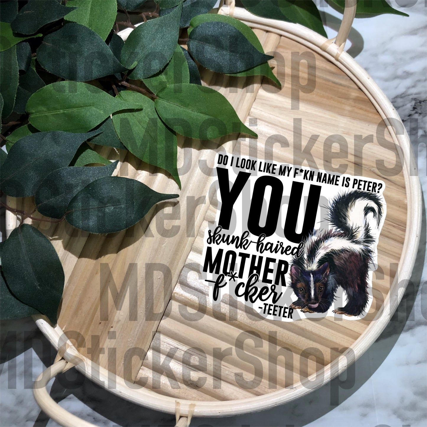 Teeter Quote Vinyl Sticker