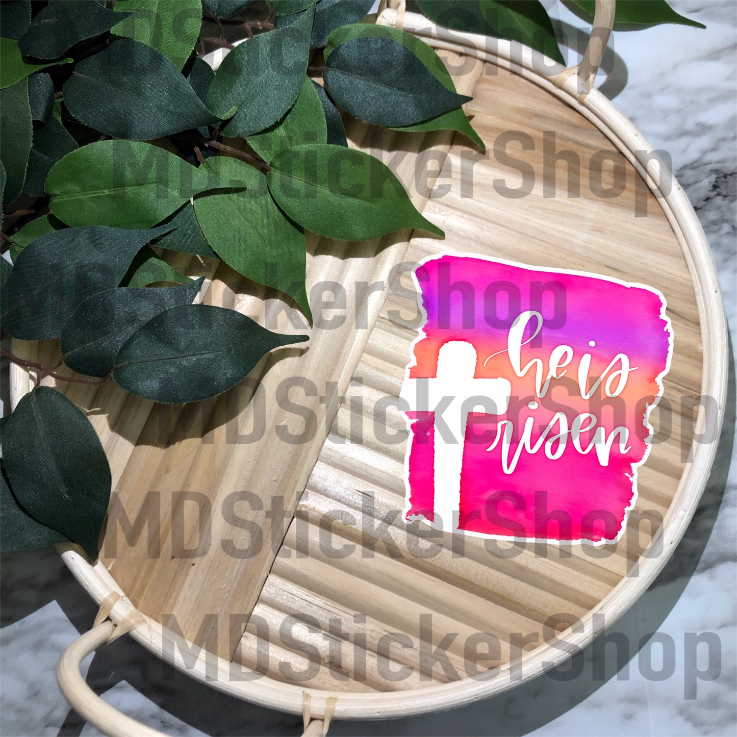 He Is Risen Vinyl Sticker