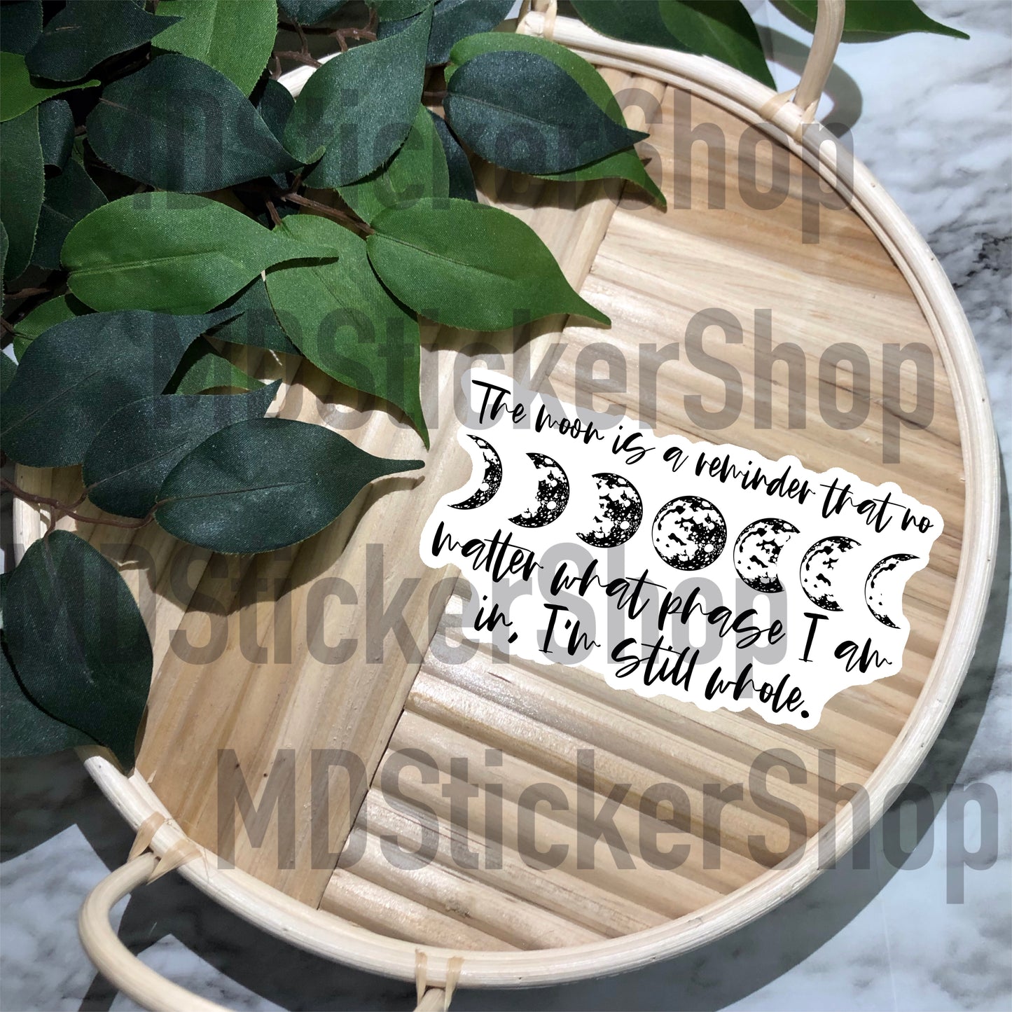 The Moon Is A Reminder Vinyl Sticker