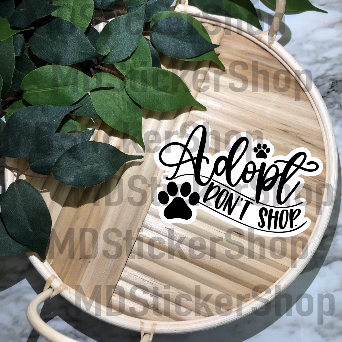 Adopt Don’t Shop Vinyl Sticker