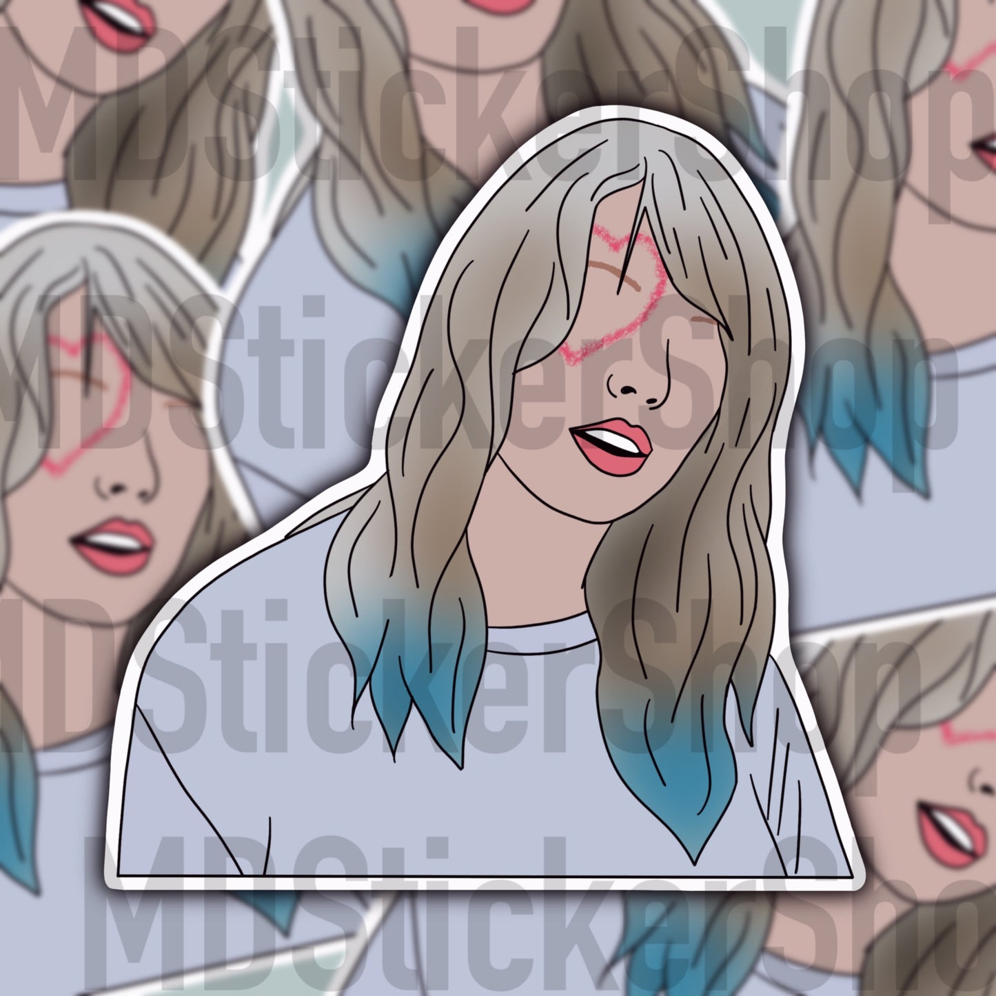 Taylor Swift “Lover” Silhouette Vinyl Sticker