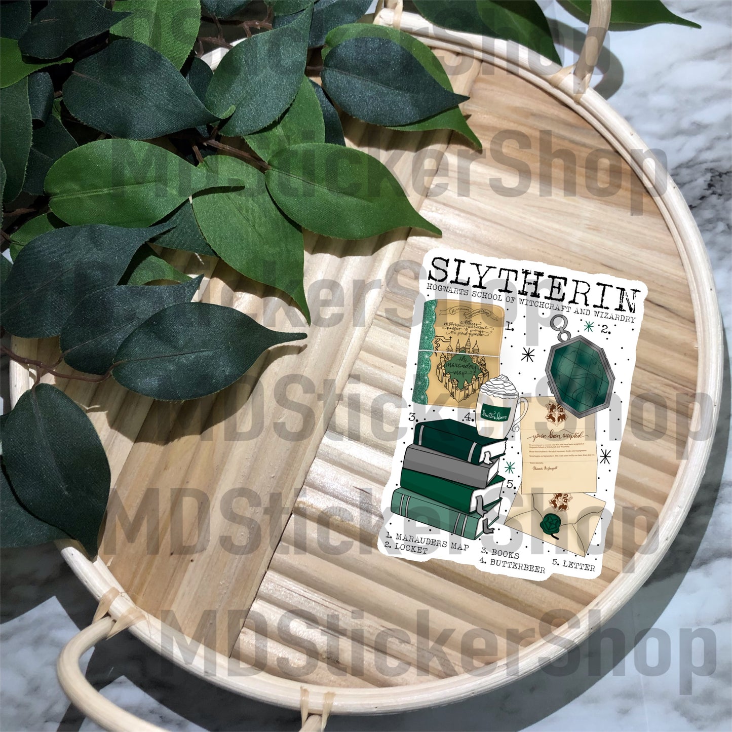 Green House Chart Vinyl Sticker