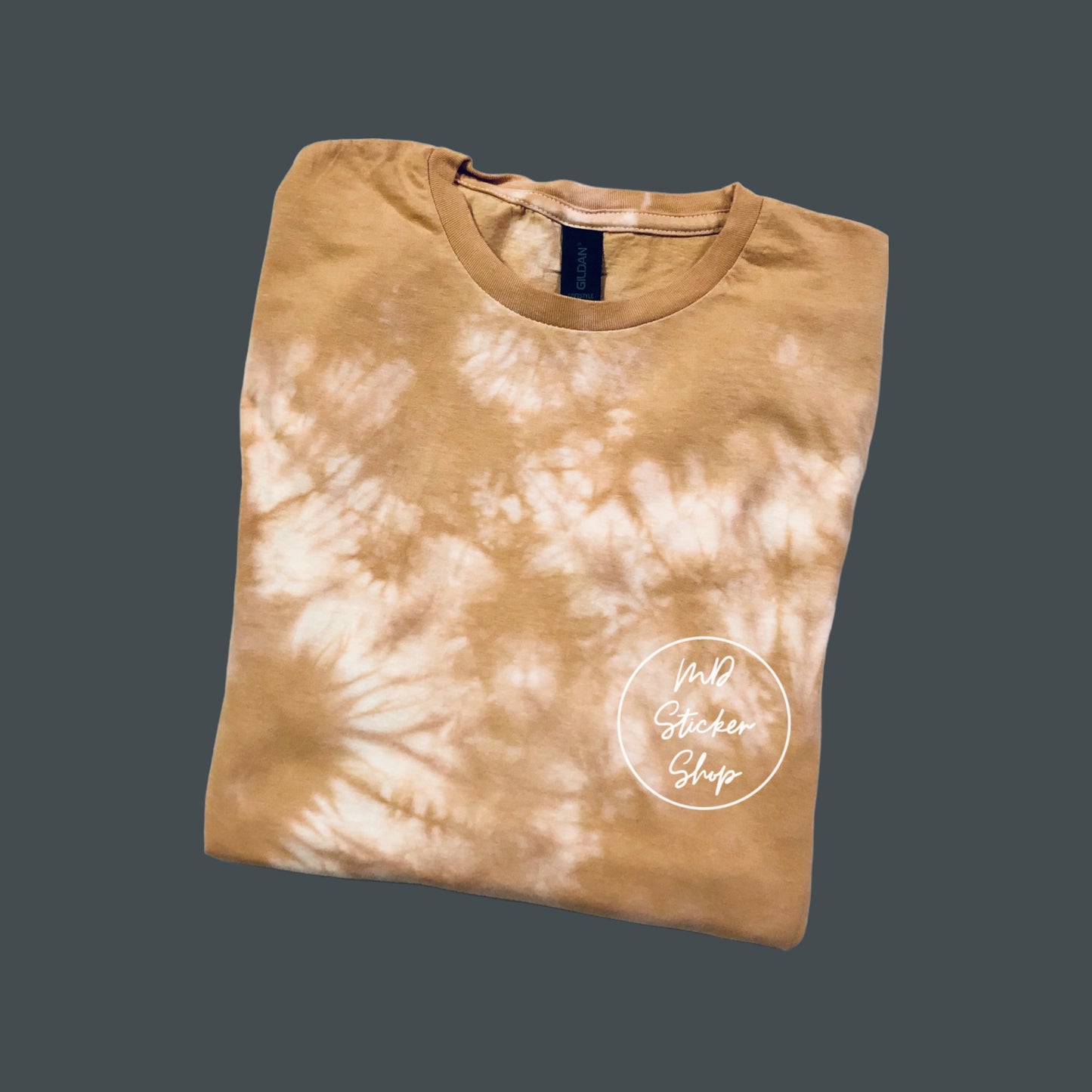 Caramel Tie Dye Blank Tee