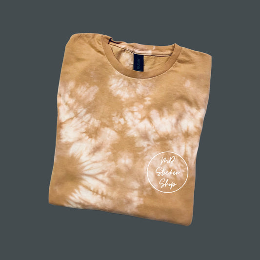 Caramel Tie Dye Blank Tee