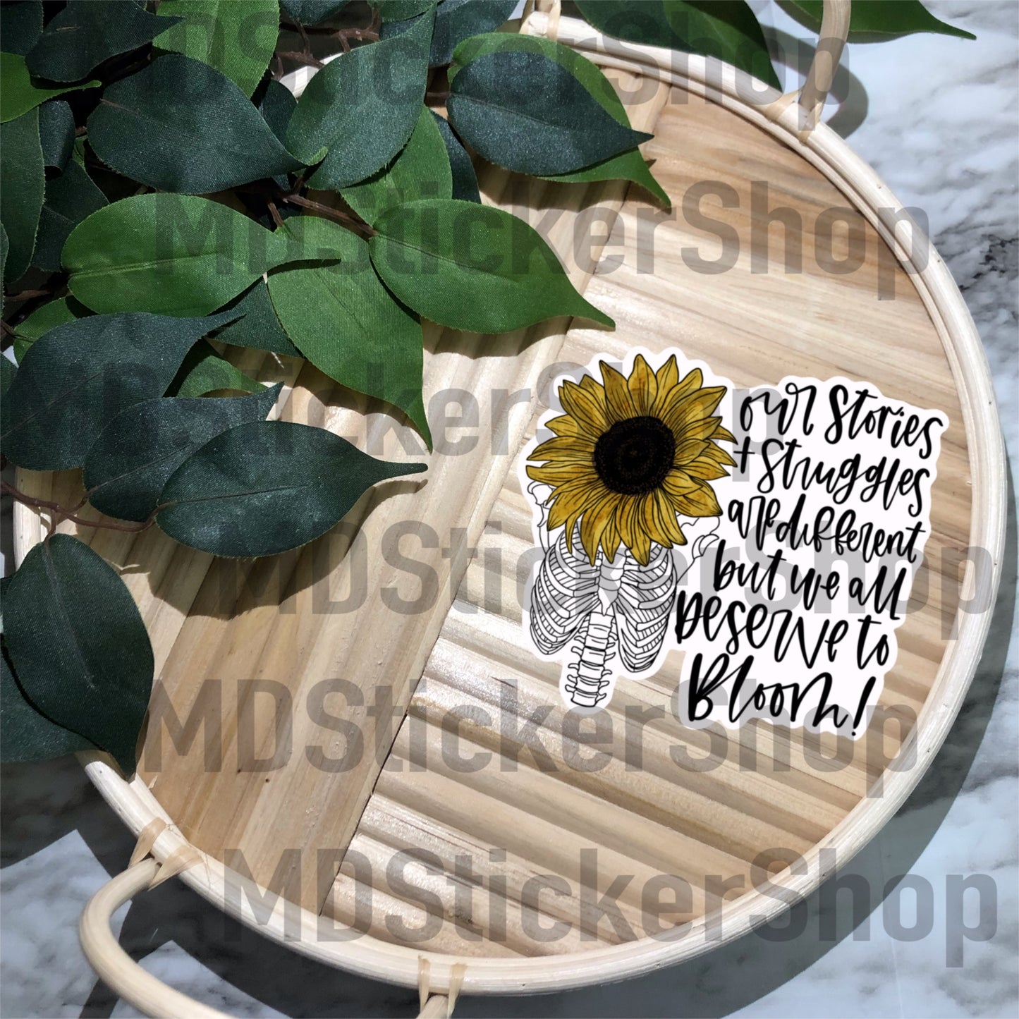 Our Stories & Struggles Are Different Vinyl Sticker