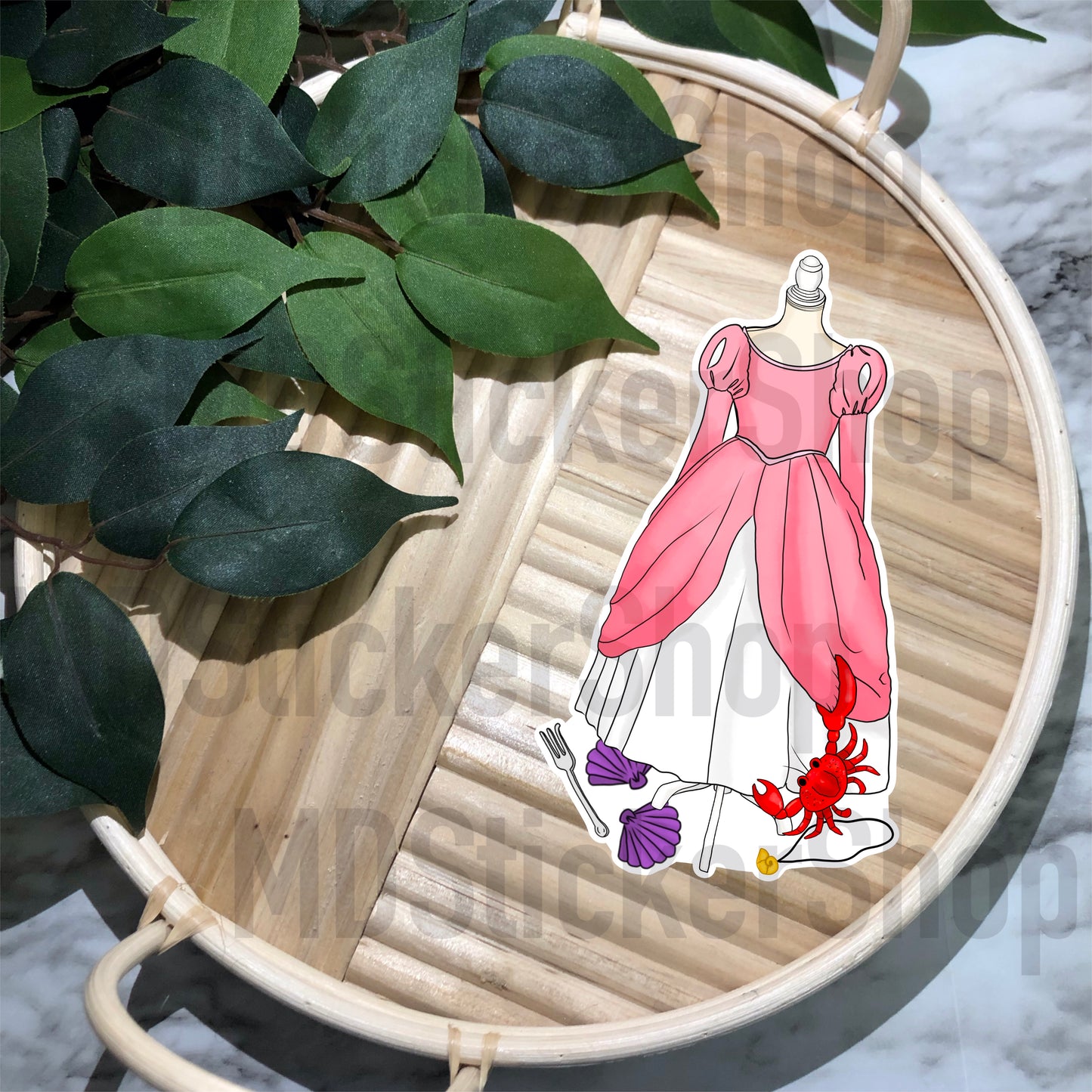 Ariel Wardrobe Vinyl Sticker