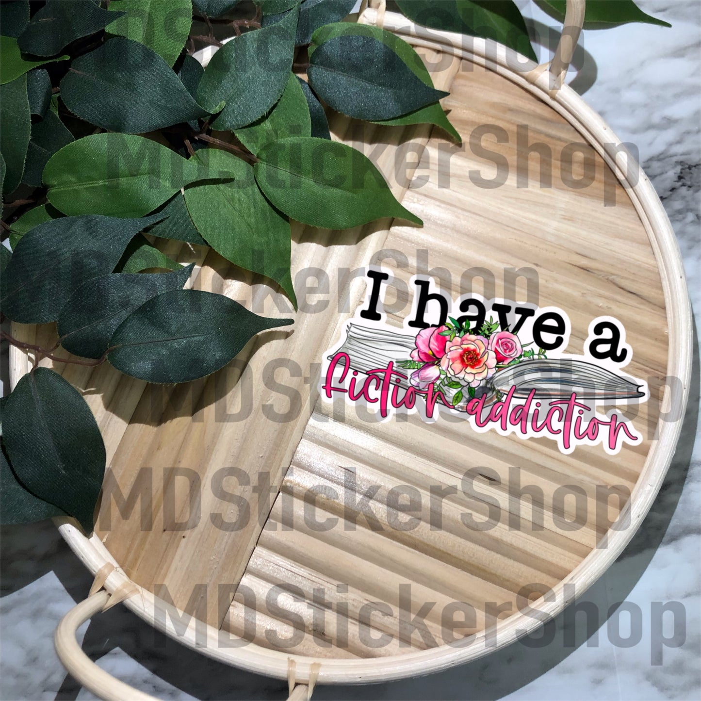 I Have A Fiction Addiction Vinyl Sticker