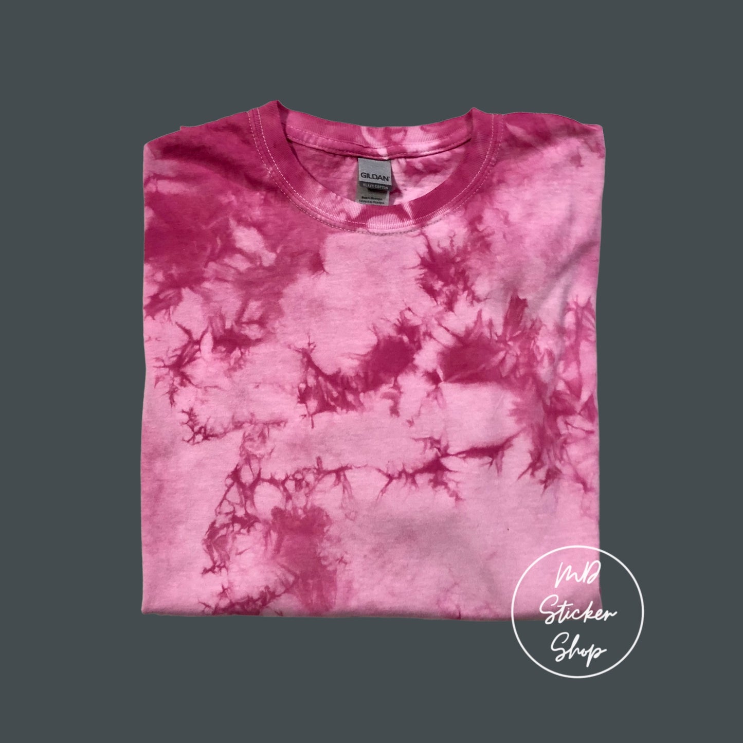 Pink Tie Dye Blank Tee
