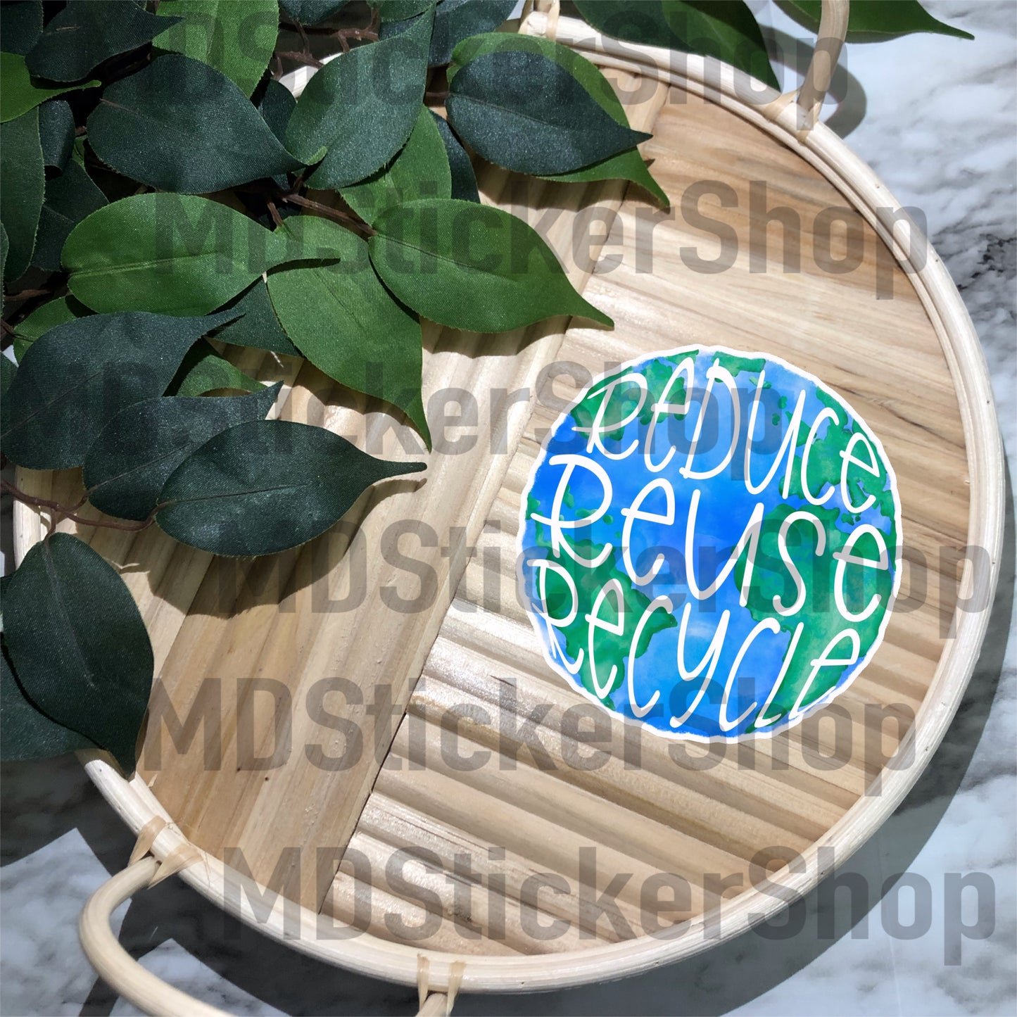 Reduce Reuse Recycle Vinyl Sticker