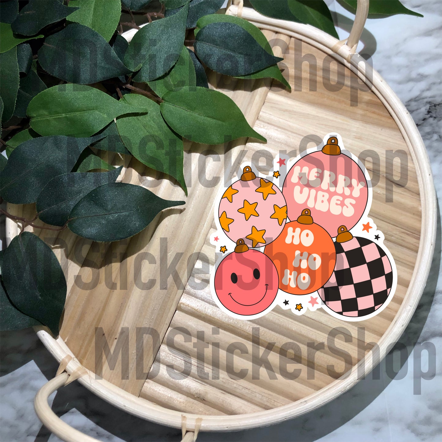 Christmas Ornaments Vinyl Sticker