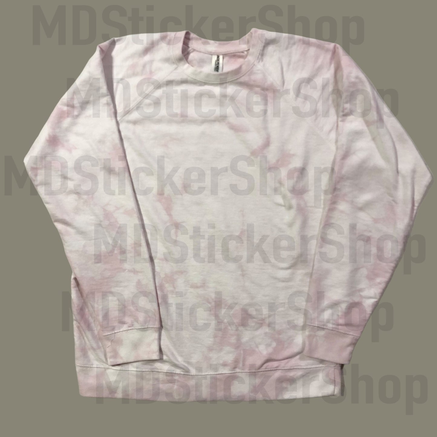 Dusty Rose Tie Dye Blank Crewneck Sweatshirt