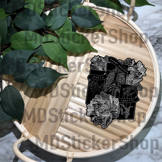 Crucio Avada Kedavra Imperio Vinyl Sticker