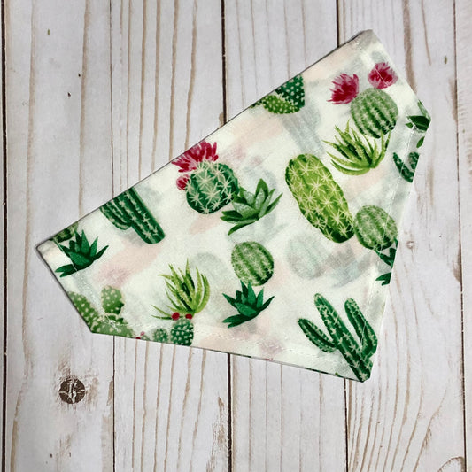 Cactus Print Fabric Pet Bandana