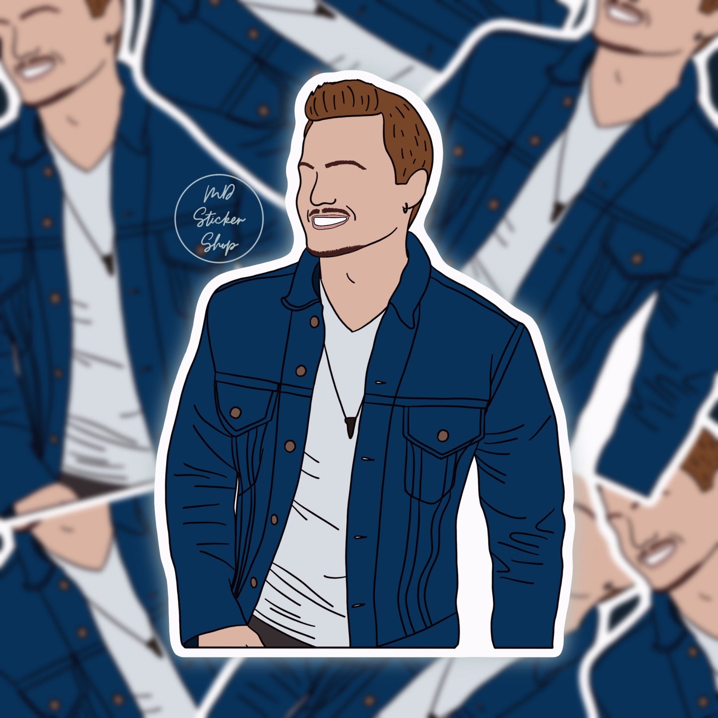 Jordan Rager Silhouette Vinyl Sticker